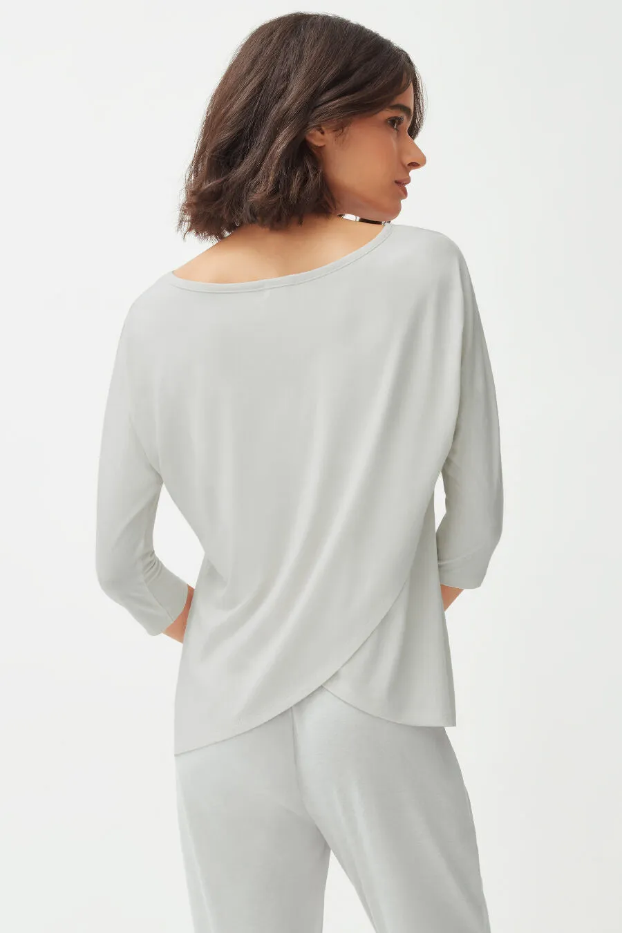 Organic Pima Drape-Back Top