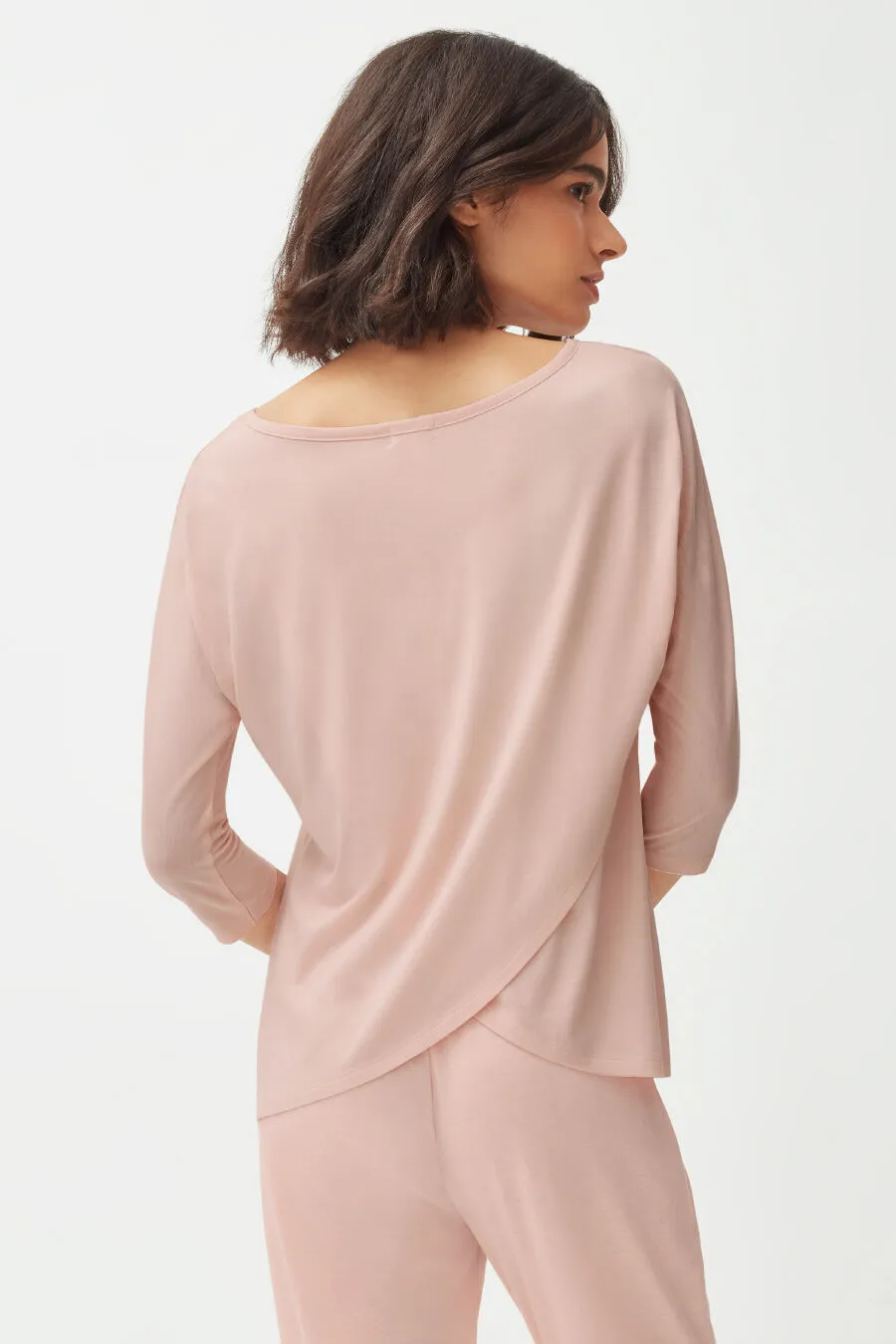 Organic Pima Drape-Back Top