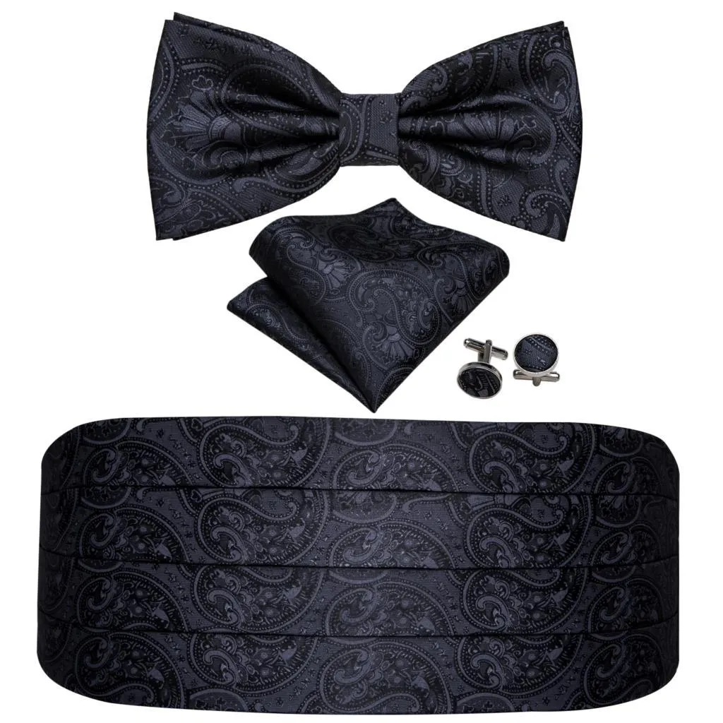 Paisley Silk Cummerbund Set