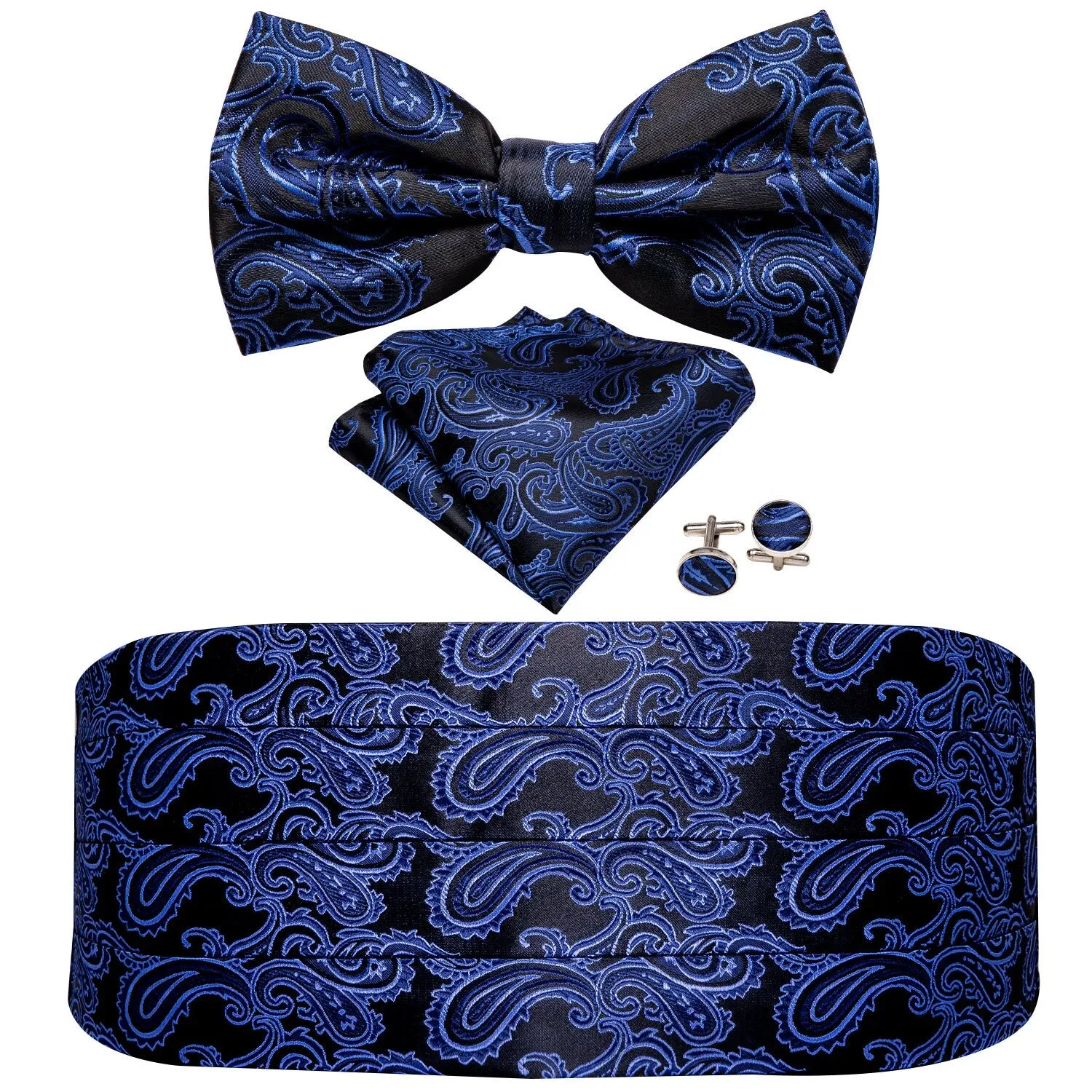 Paisley Silk Cummerbund Set