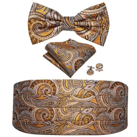 Paisley Silk Cummerbund Set