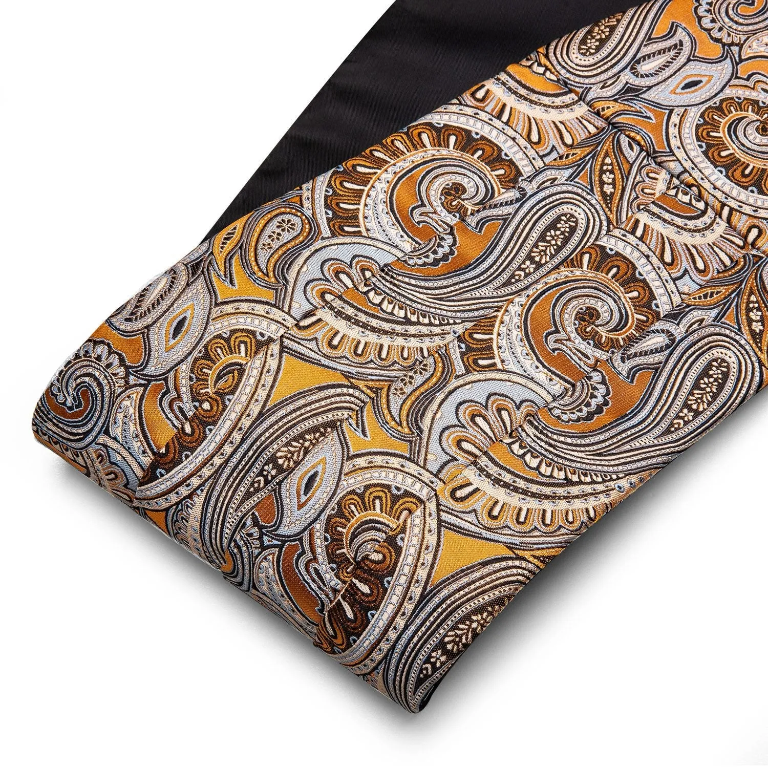 Paisley Silk Cummerbund Set