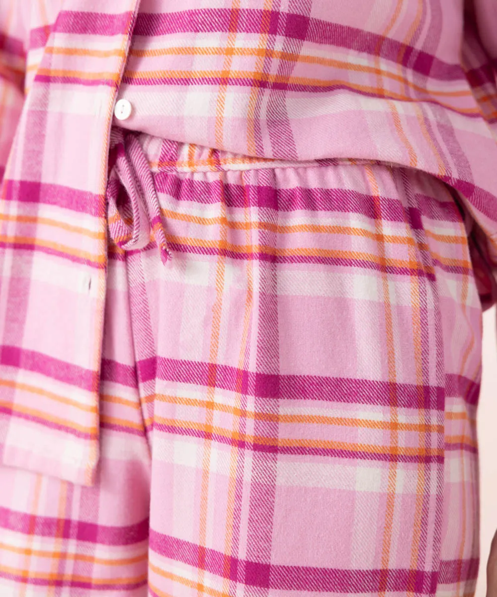 Plaid Flanel PJ Set