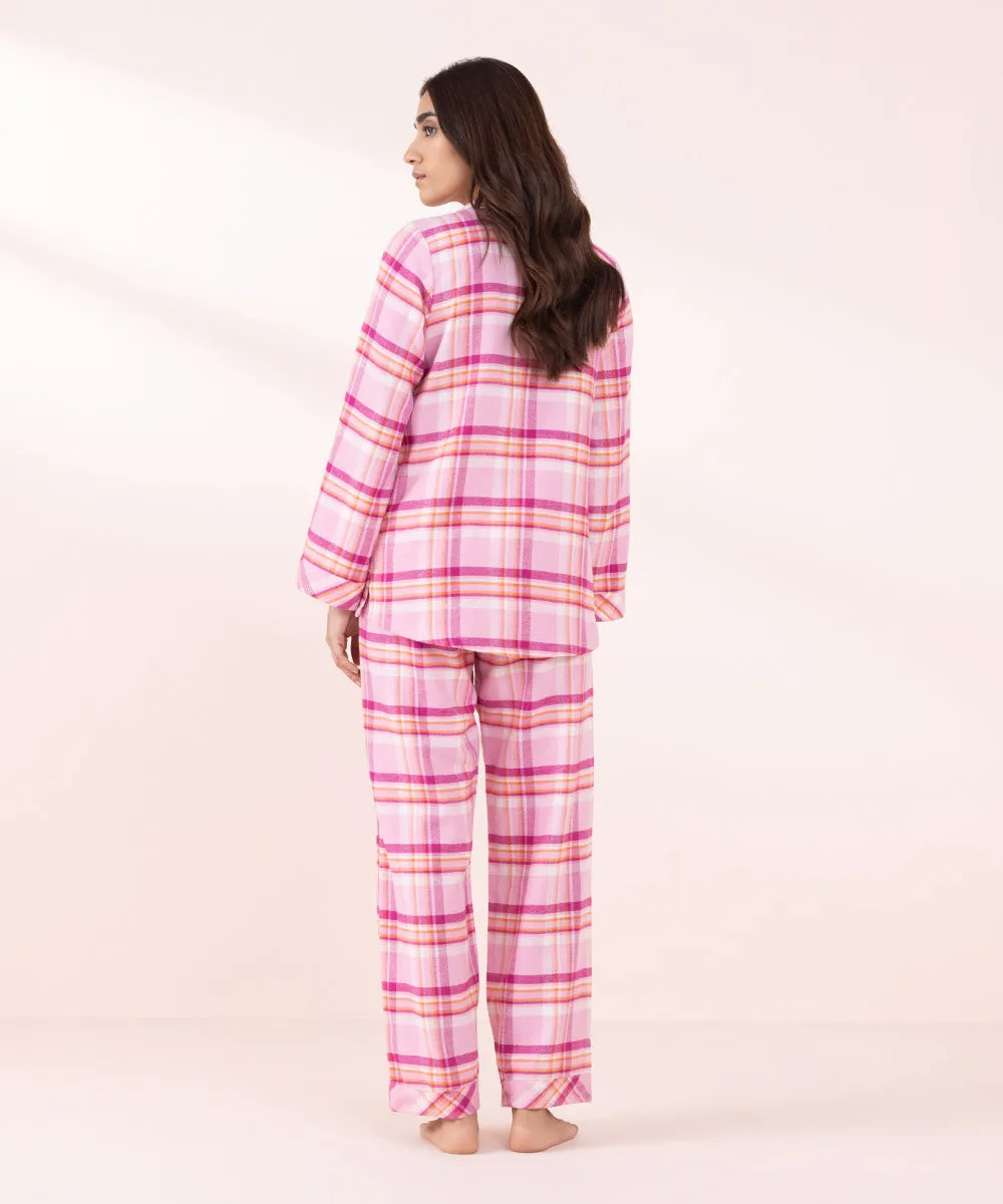 Plaid Flanel PJ Set