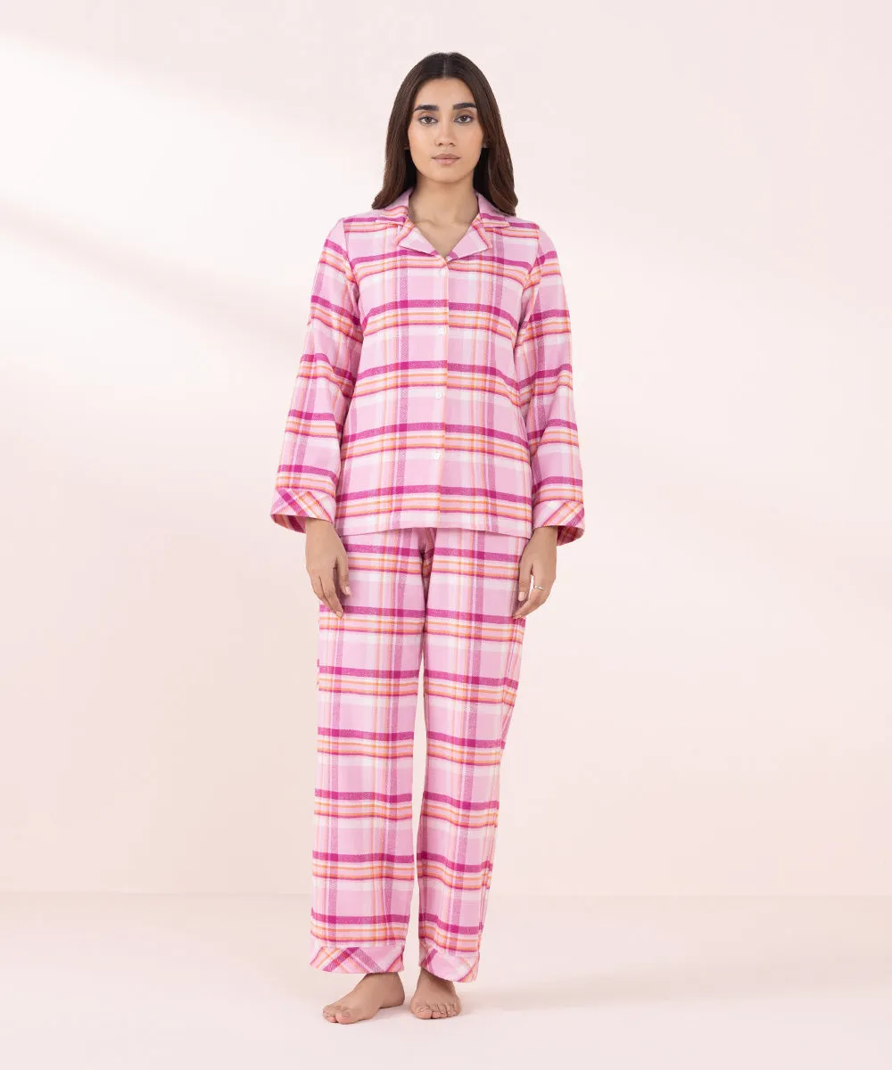 Plaid Flanel PJ Set