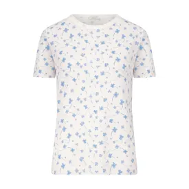 Polkadot BLUE CLOVER Print NAN SLOUCHY TEE SS