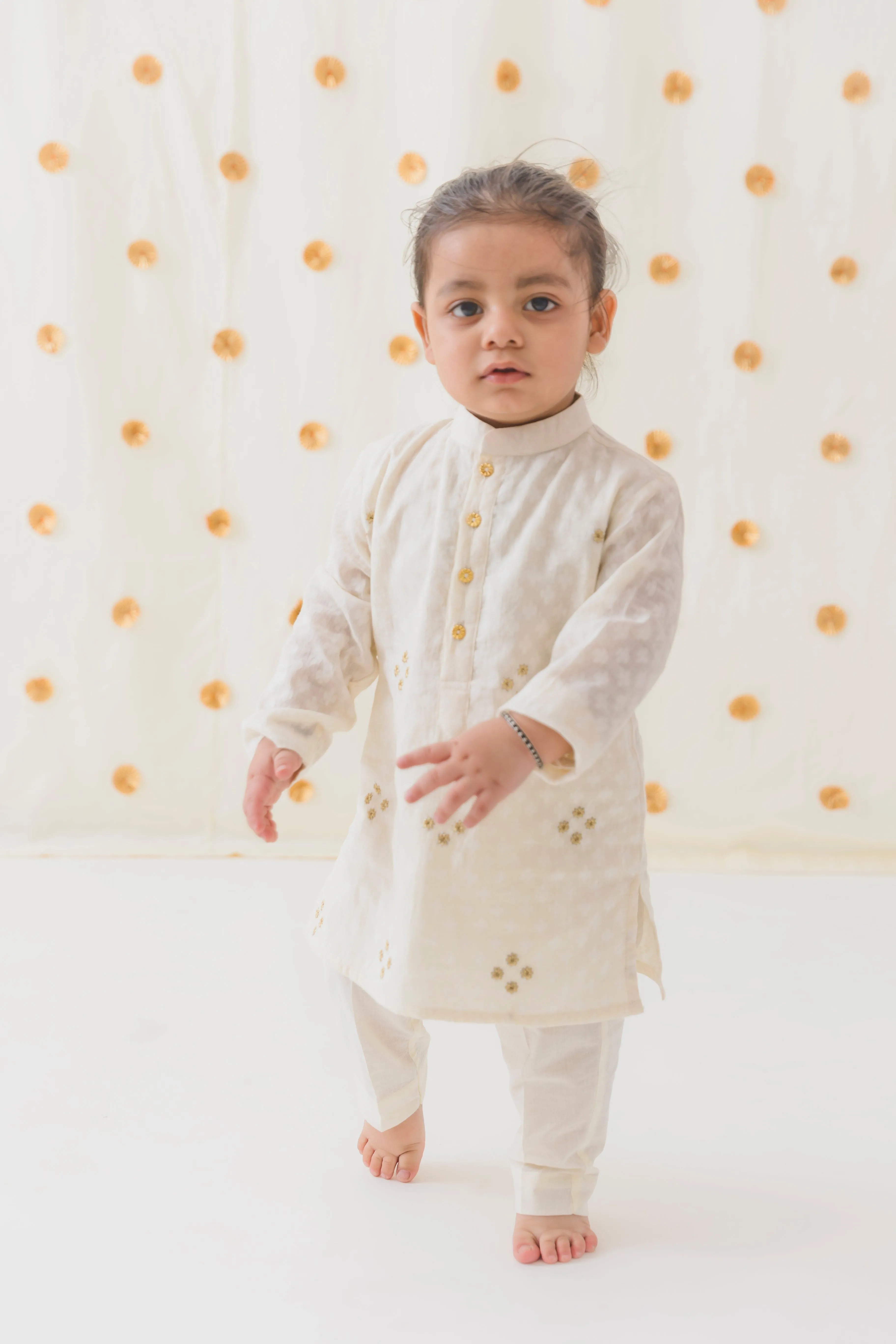 Pre-Order:  Boys Classic Zari Kurta Pyjama Set