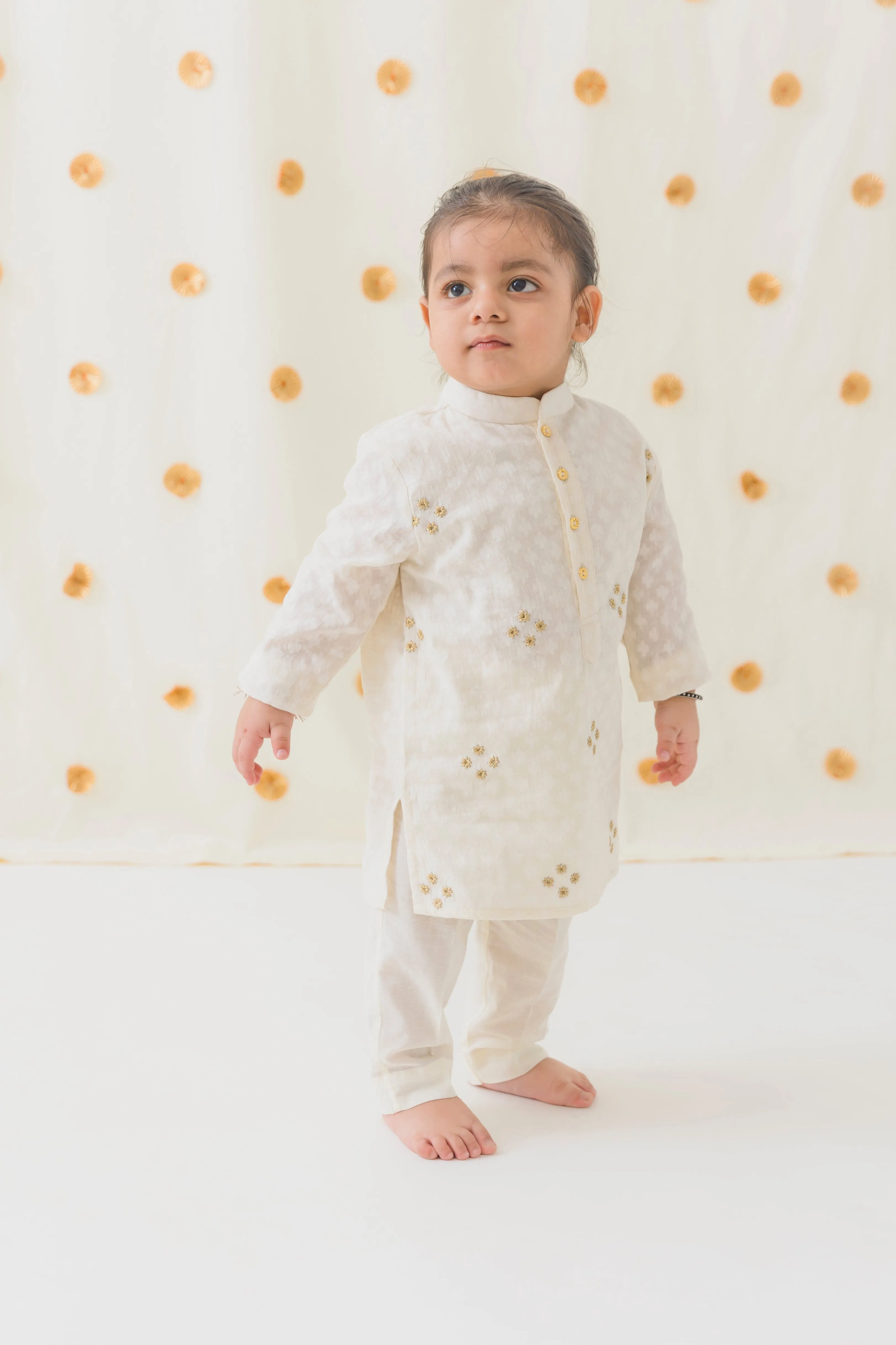 Pre-Order:  Boys Classic Zari Kurta Pyjama Set