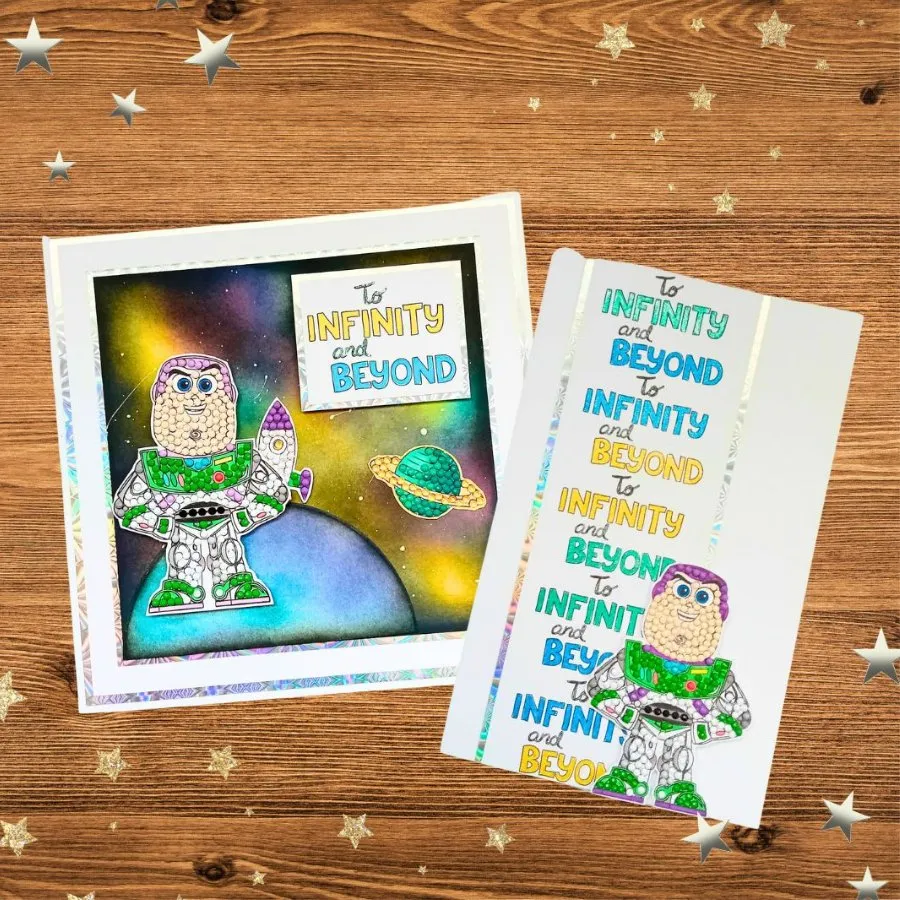 "Buzz Lightyear" Crystal Art A6 Stamp Set