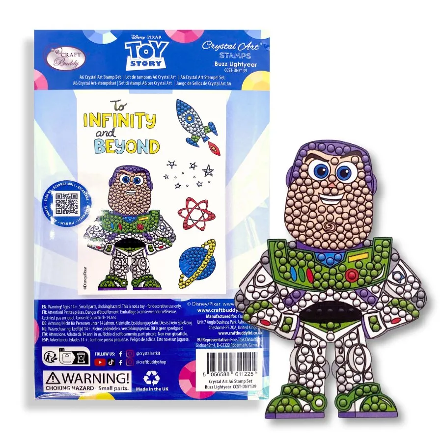 "Buzz Lightyear" Crystal Art A6 Stamp Set