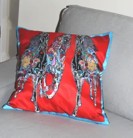 Red Gallop Cushion