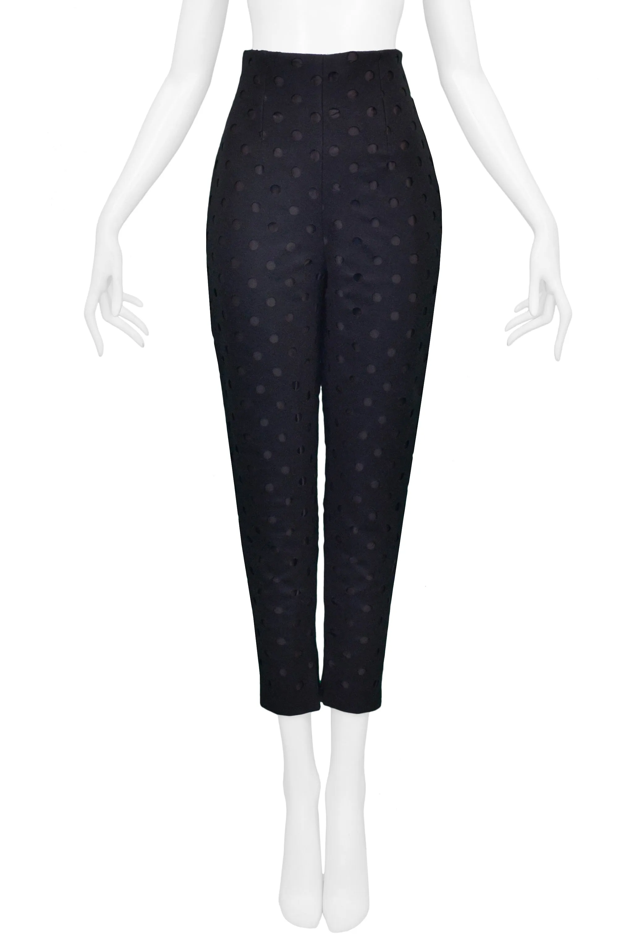 ROMEO GIGLI PERFORATED CIRCLE PANTS