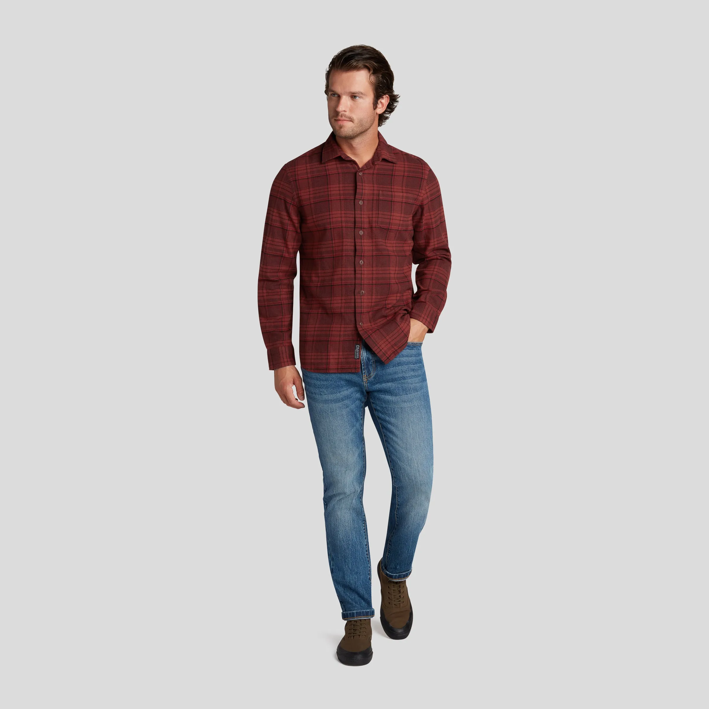 Russet Heritage Flannel - Russet Red