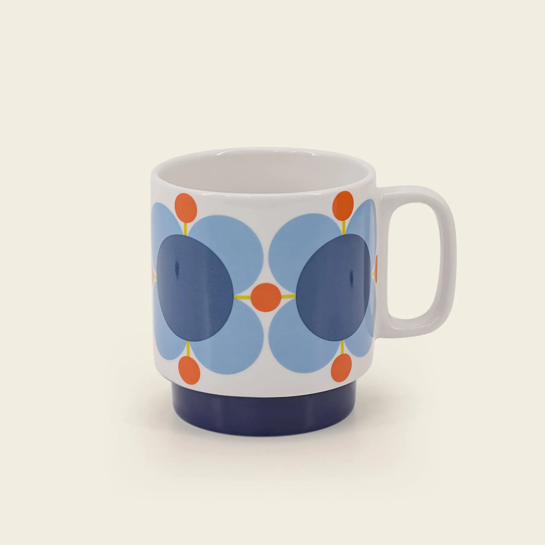 Stackable Large Mug Set of 6 - Atomic Flower