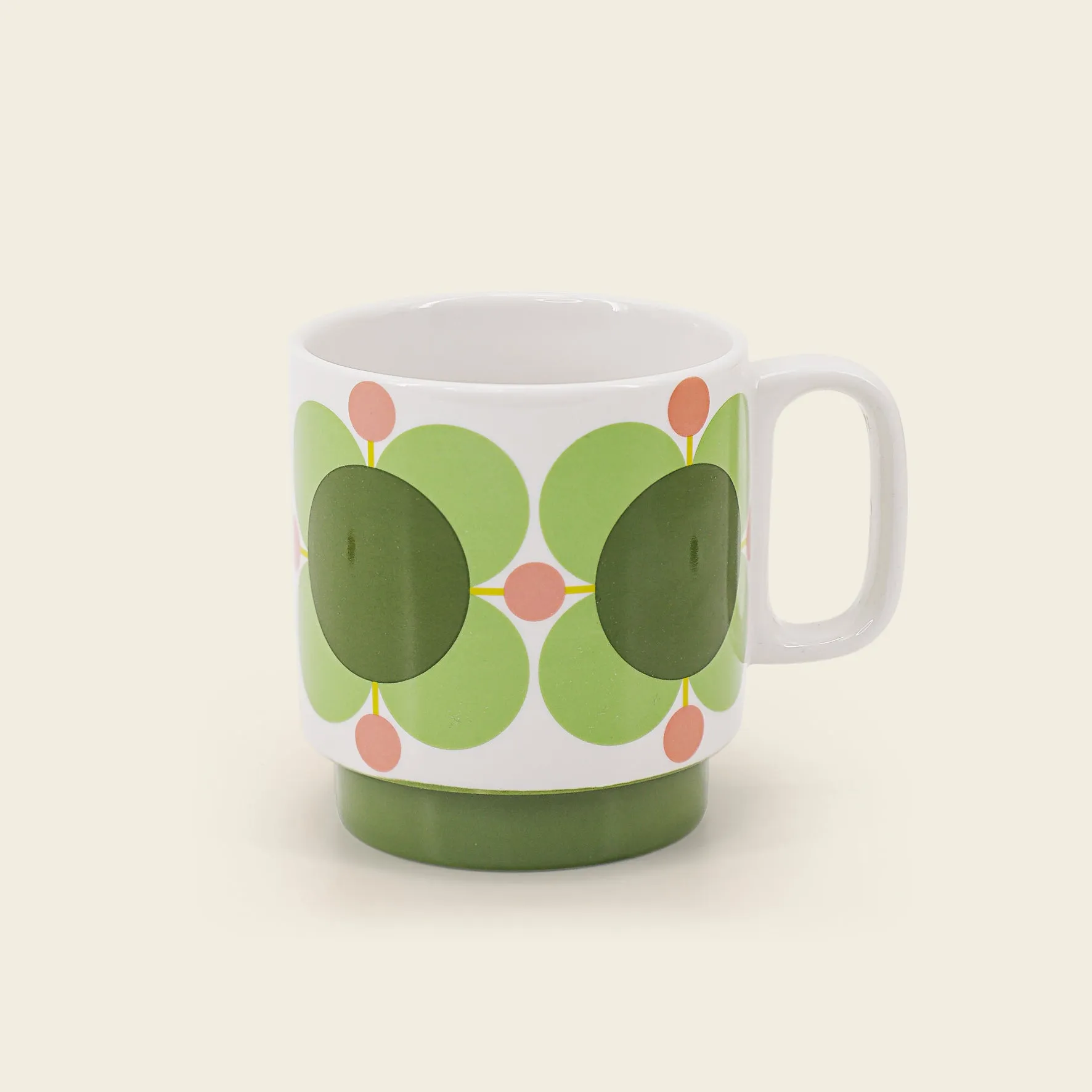 Stackable Large Mug Set of 6 - Atomic Flower