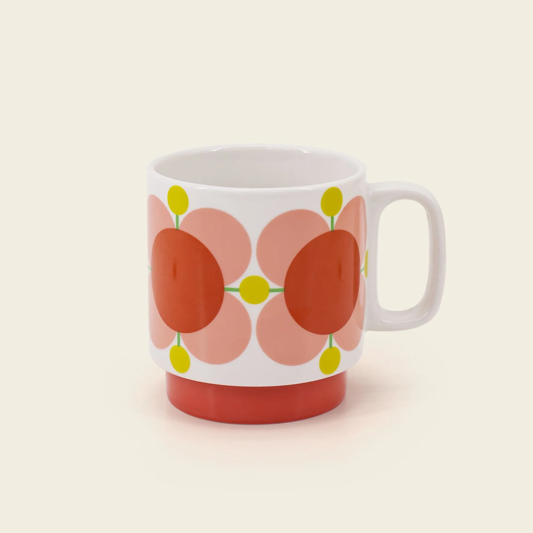 Stackable Large Mug Set of 6 - Atomic Flower