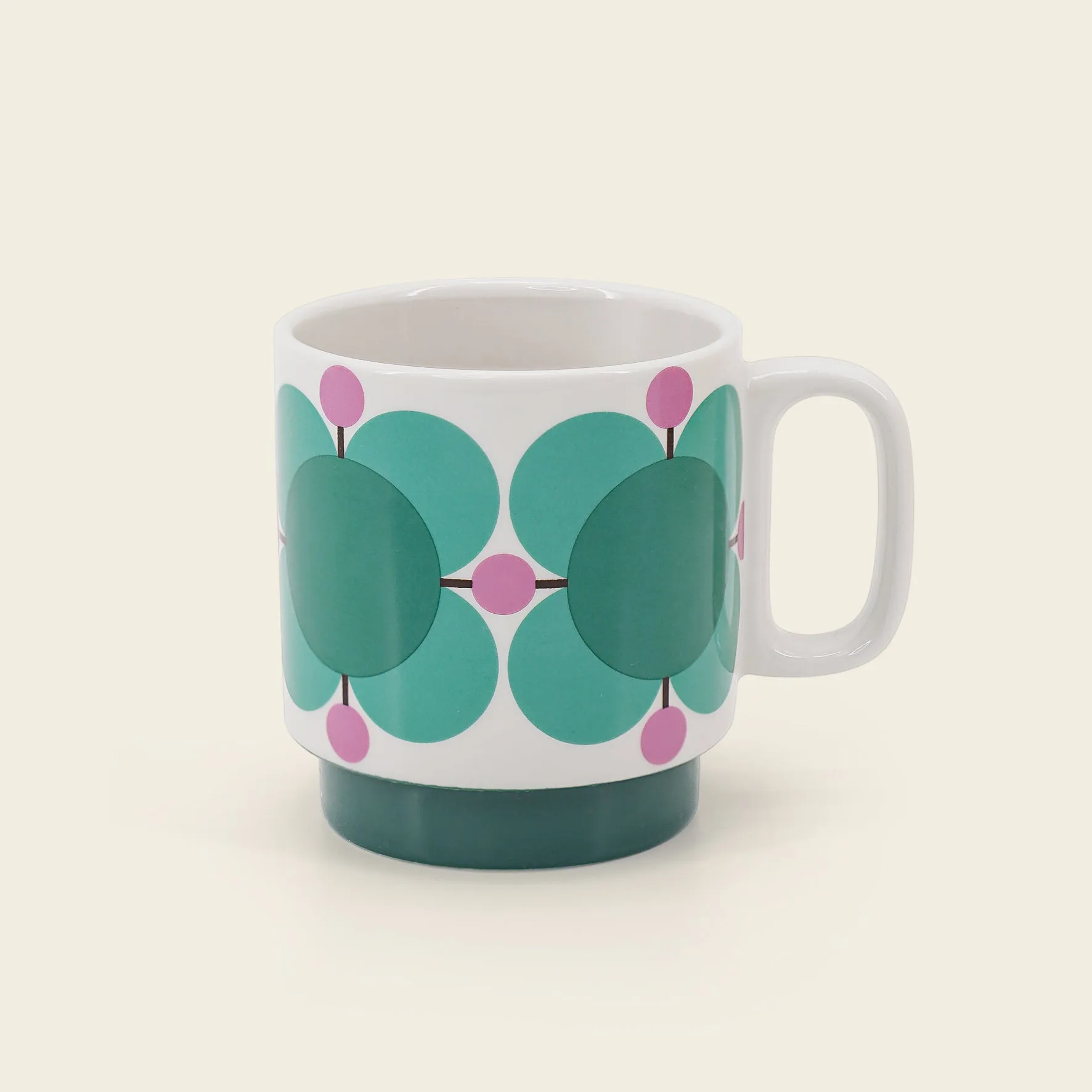 Stackable Large Mug Set of 6 - Atomic Flower