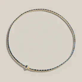 The Lucky One Blue Sapphire Rivieré Necklace