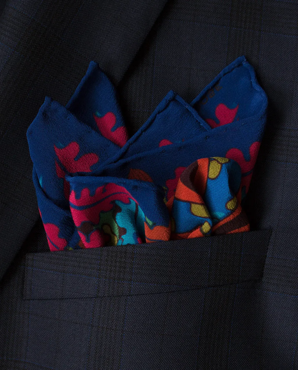 Trio of Hares – Night, Pocket Square