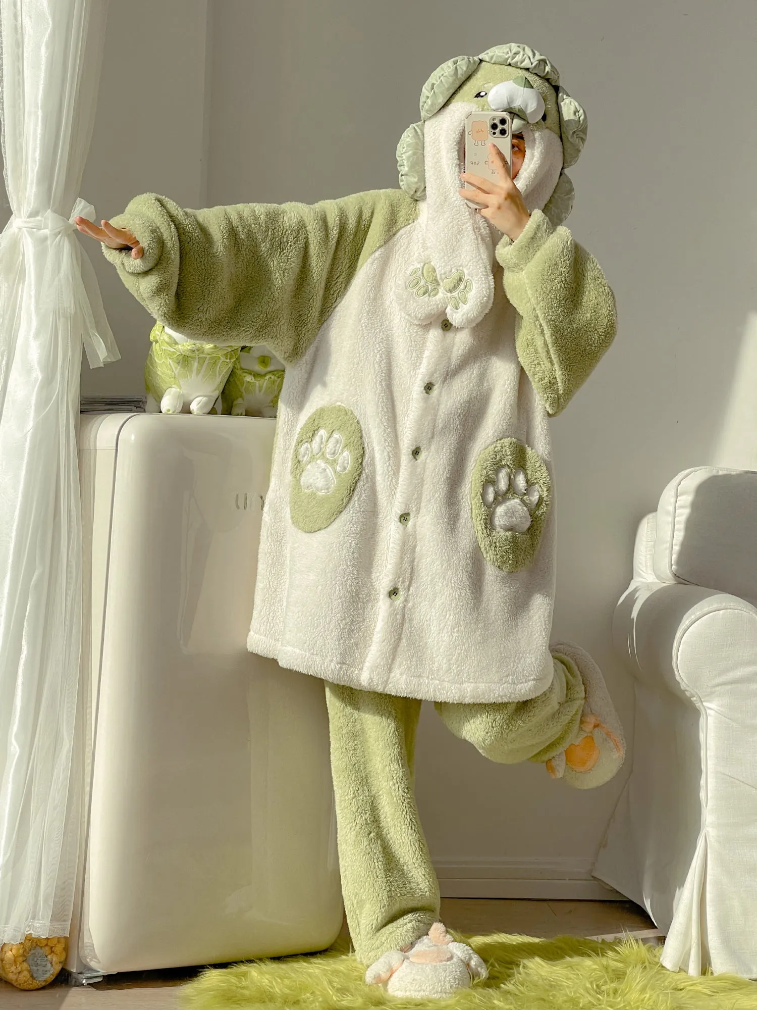 Veggie Fairy Cozy Dreamy Winter Fleece Pajama Sets