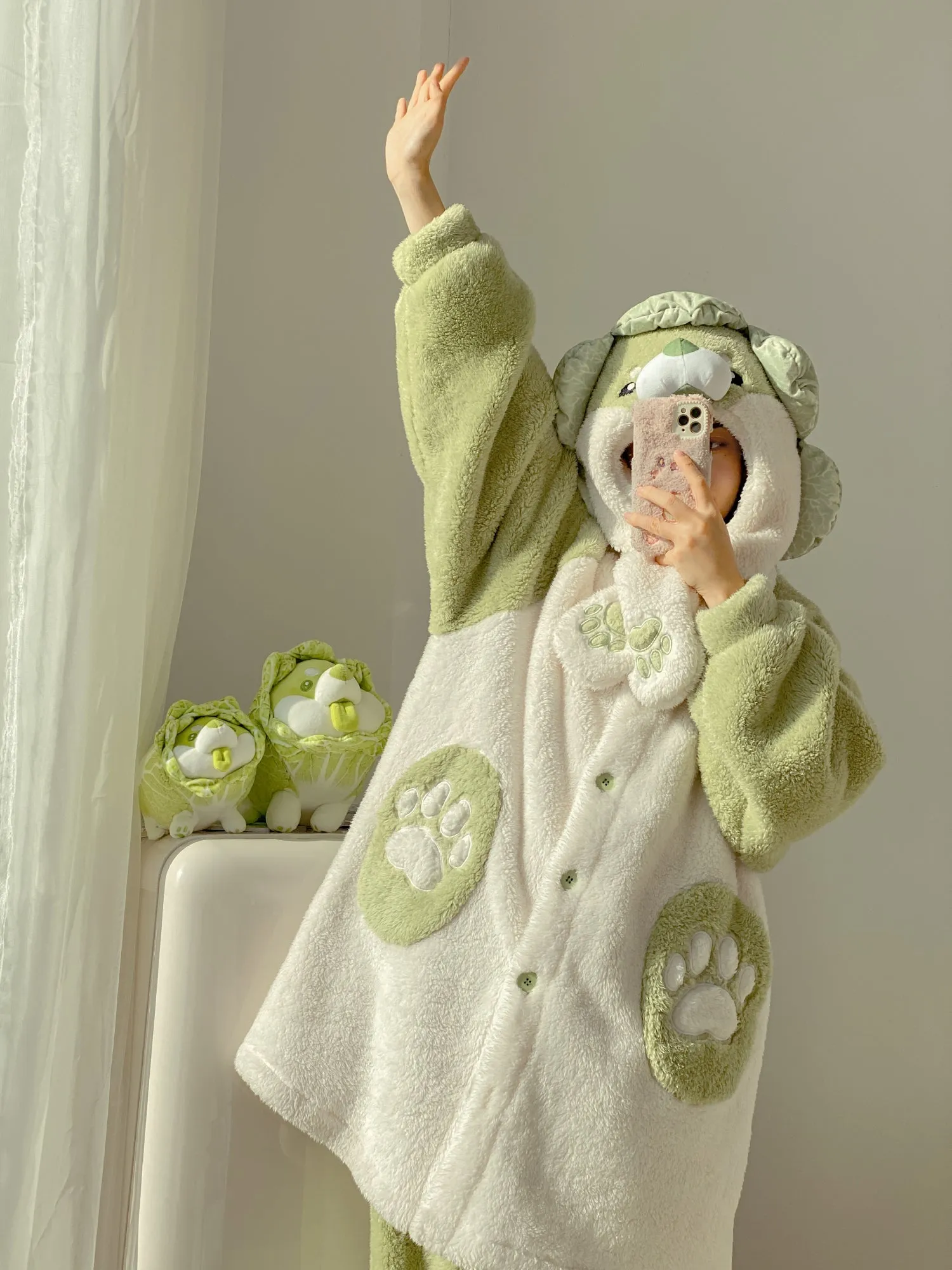 Veggie Fairy Cozy Dreamy Winter Fleece Pajama Sets