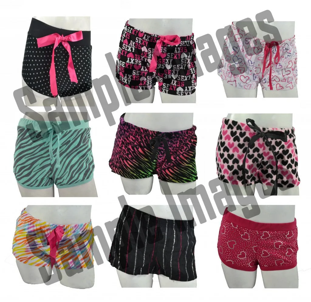 Wholesale Pajama Short Bottoms 24 Assorted Pieces