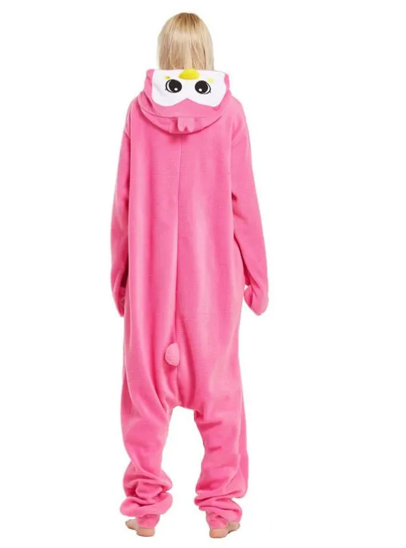 WOMEN SLEEPWEAR PINK PENGUIN PAJAMA WINTER