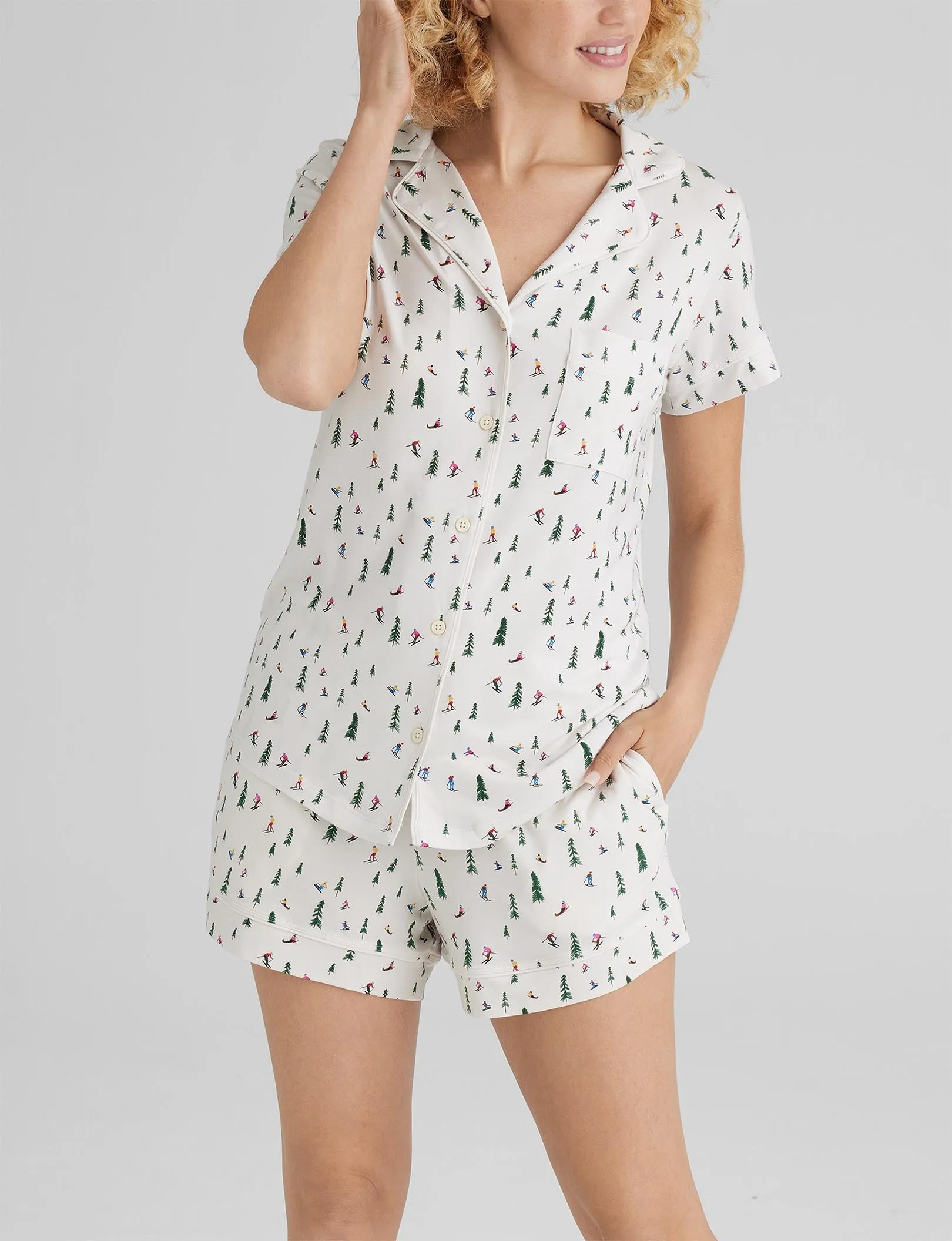 Women's Downtime Pajama Top & Short Set