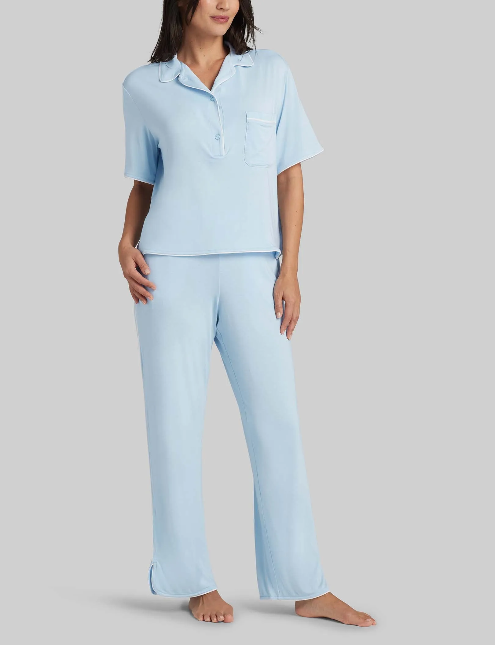 Women's Downtime Pullover Pajama Top & Pant Set