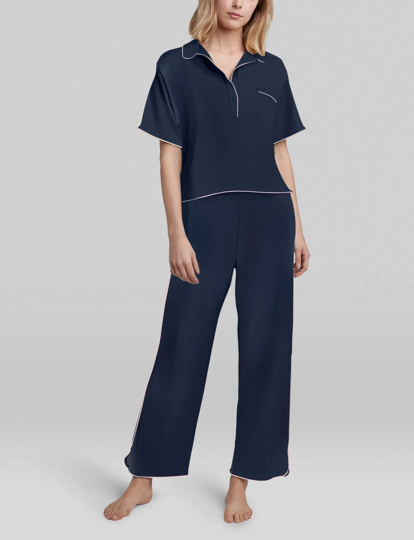 Women's Downtime Pullover Pajama Top & Pant Set